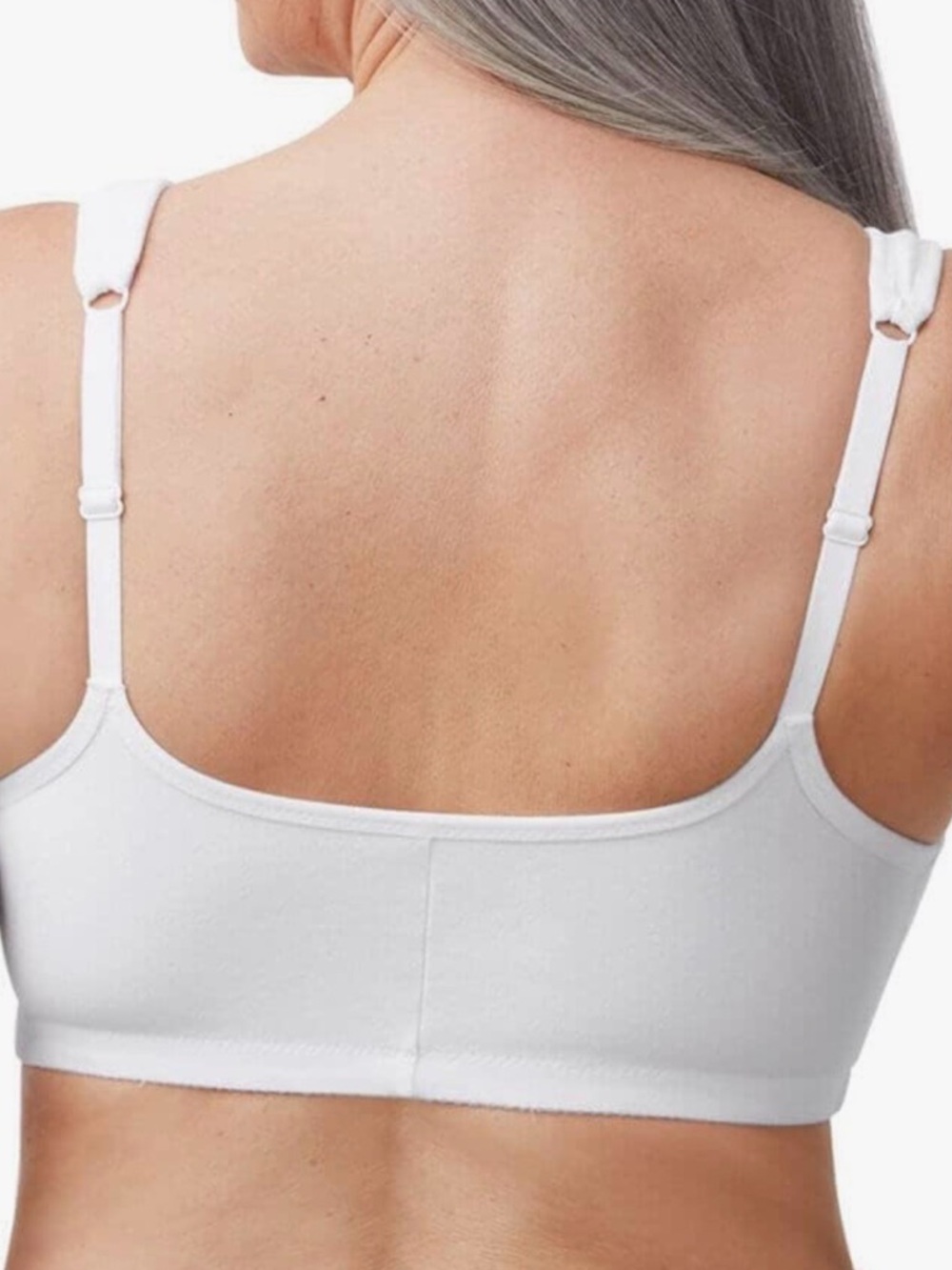 Amoena Fleur Wire Free Front Closure Cotton Pocket Mastectomy Bra Medium DD/DDD - Picture 2 of 7